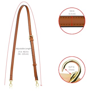 Foto 6 | Bandolera De Cuero Allzedream De Repuesto Con Correa Para Bolso, Marrón - Venta Internacional.