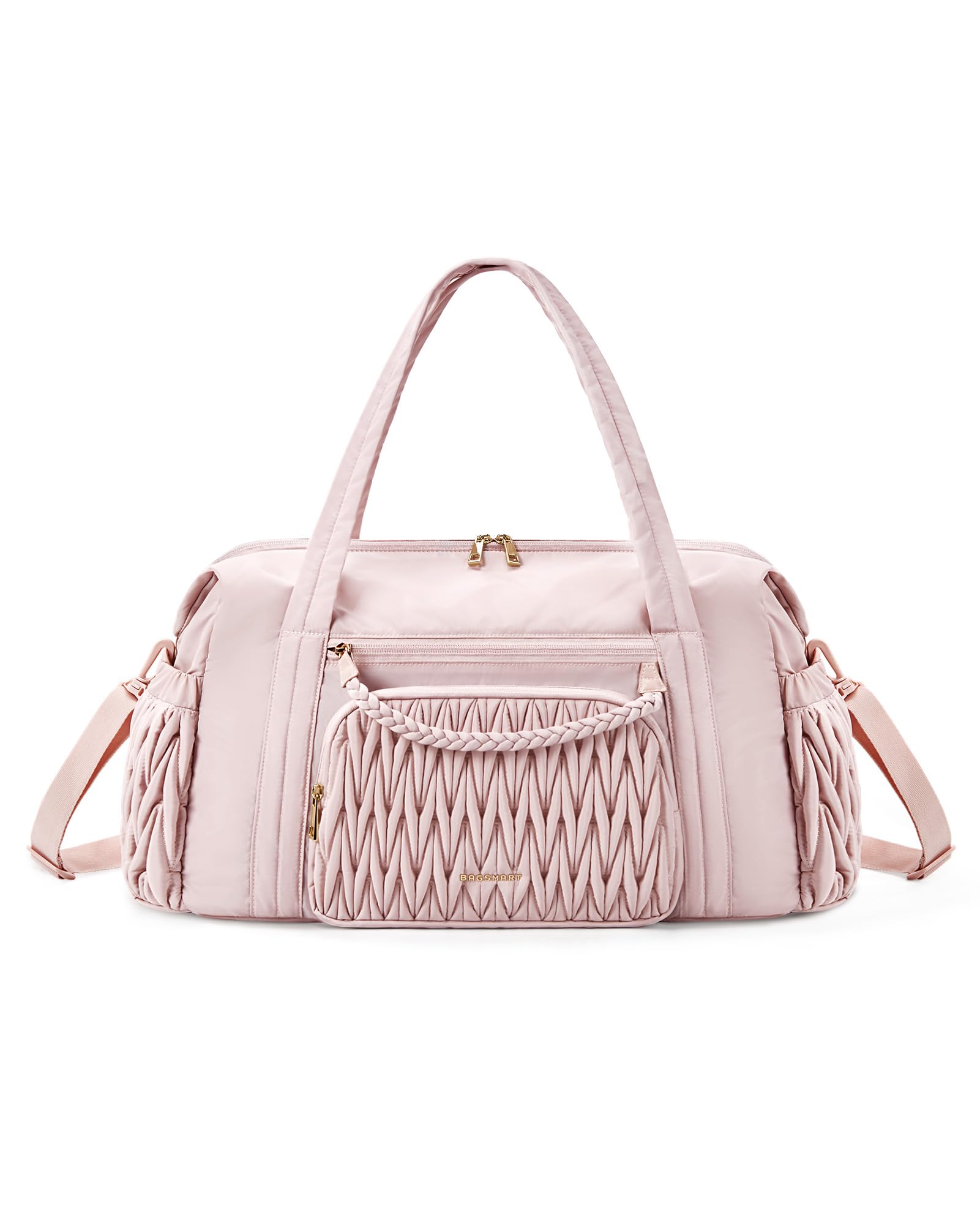 Foto 2 pulgar | Bolsa De Viaje Acolchada Bagsmart Para Mujer Weekender Pink 47l - Venta Internacional.