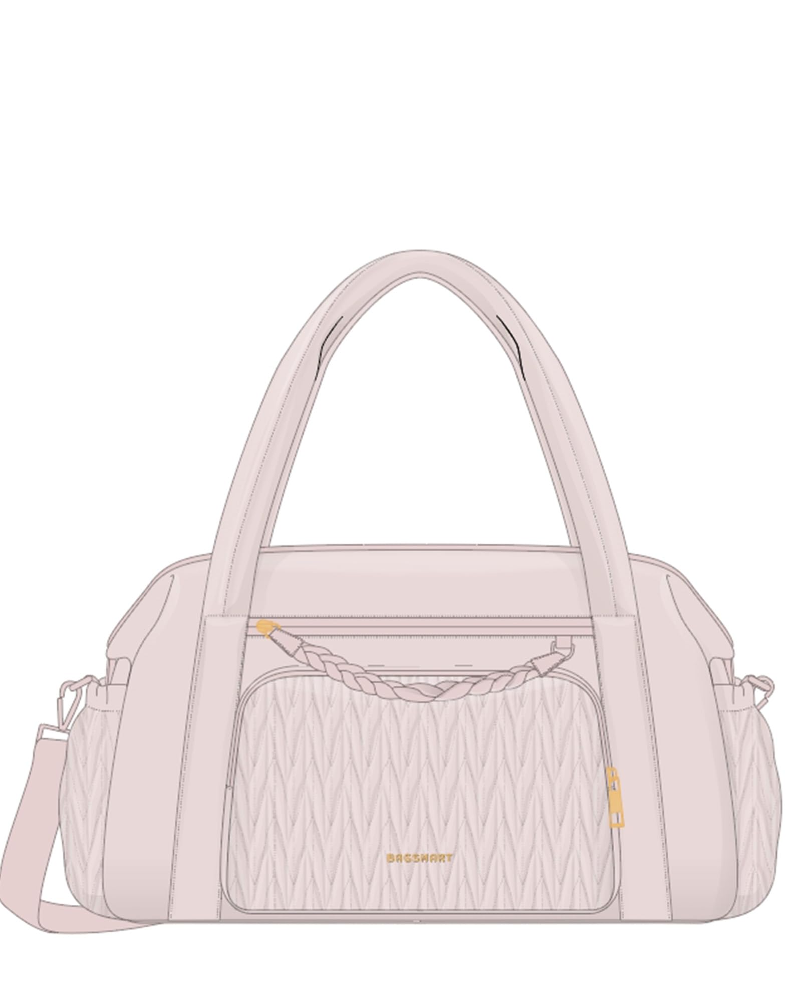 Foto 8 pulgar | Bolsa De Viaje Acolchada Bagsmart Para Mujer Weekender Pink 47l - Venta Internacional.