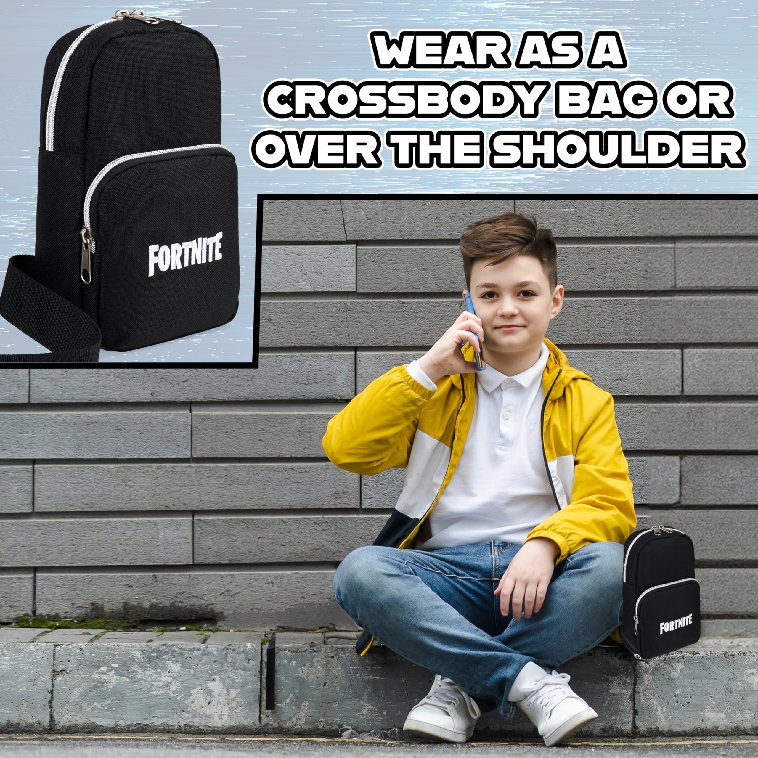 Foto 5 pulgar | Bandolera Fortnite Boys Ajustable Para Niños, Bolsa De Viaje - Venta Internacional.