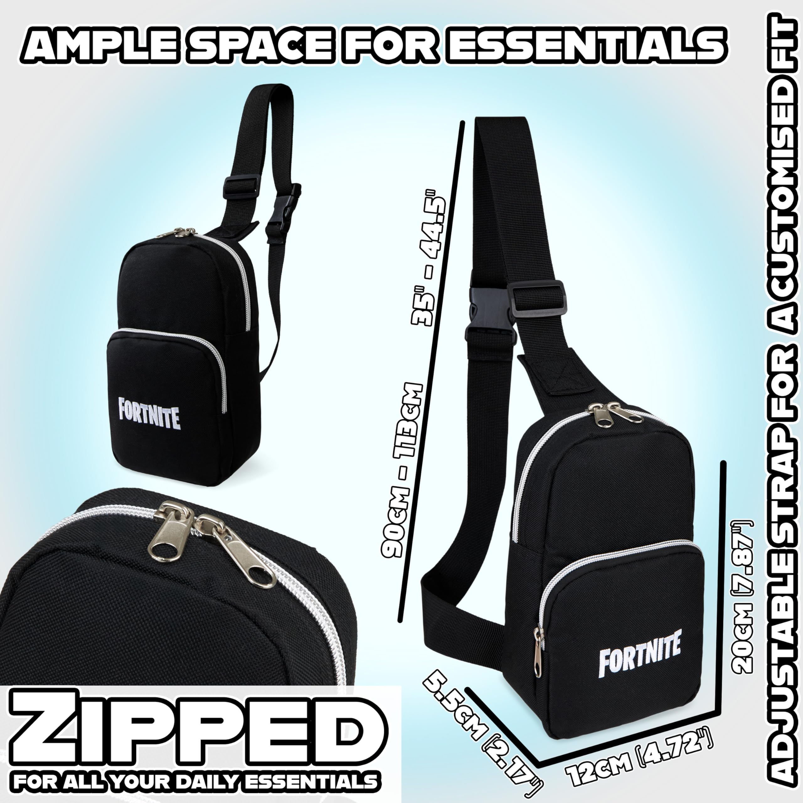 Foto 7 pulgar | Bandolera Fortnite Boys Ajustable Para Niños, Bolsa De Viaje - Venta Internacional.