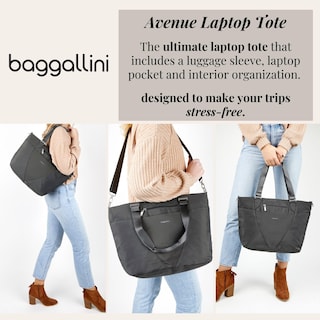 Foto 2 | Bolsa De Viaje Baggallini Avenue Tote Negra Ligera E Impermeable - Venta Internacional.
