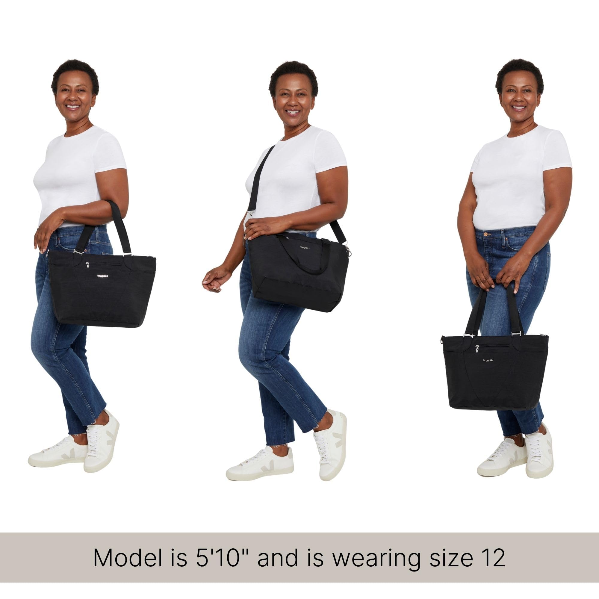 Foto 7 pulgar | Bolsa De Viaje Baggallini Avenue Tote Negra Ligera E Impermeable - Venta Internacional.