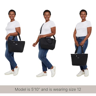 Foto 6 | Bolsa De Viaje Baggallini Avenue Tote Negra Ligera E Impermeable - Venta Internacional.