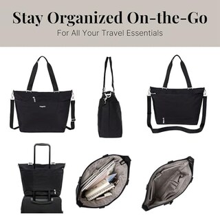 Foto 7 | Bolsa De Viaje Baggallini Avenue Tote Negra Ligera E Impermeable - Venta Internacional.