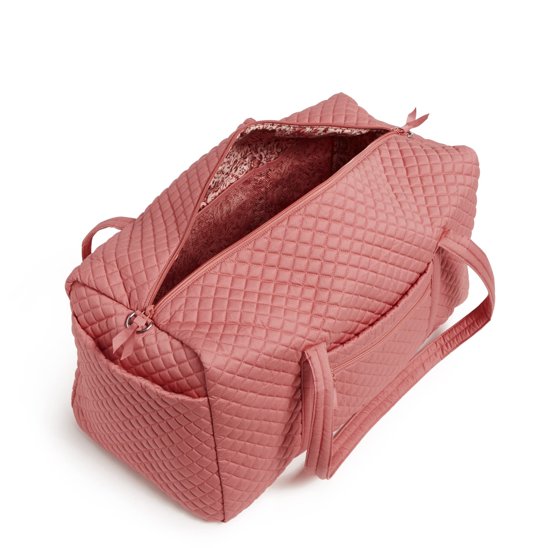 Foto 4 pulgar | Bolsa De Viaje Vera Bradley Terra Cotta Rose De Algodón Reciclado - Venta Internacional.