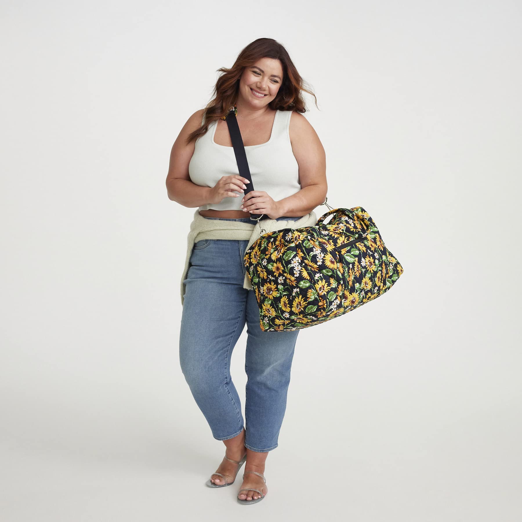 Foto 5 | Bolsa De Viaje Vera Bradley Terra Cotta Rose De Algodón Reciclado - Venta Internacional.