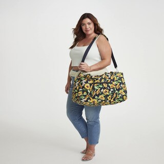 Foto 6 | Bolsa De Viaje Vera Bradley Terra Cotta Rose De Algodón Reciclado - Venta Internacional.