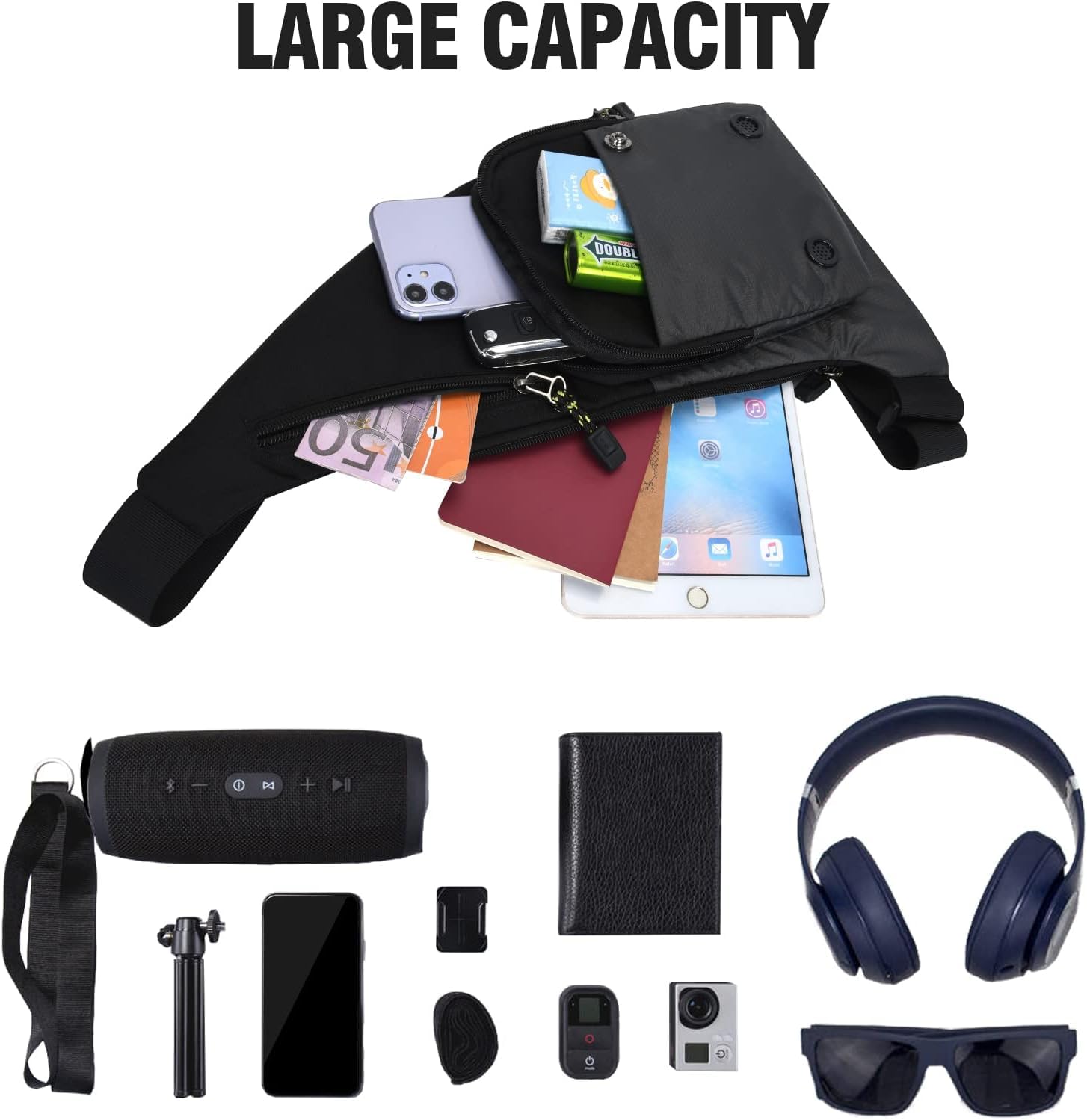 Foto 4 | Bandolera Pequeña E Impermeable Para Hombre - Venta Internacional.