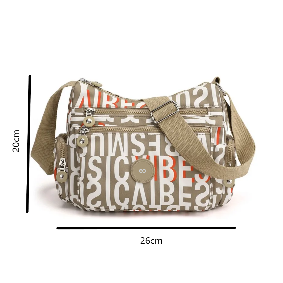 Foto 4 pulgar | Bolsas Impermeable Dama Cruzada Eo Safe Imports Esi-19643 Marron