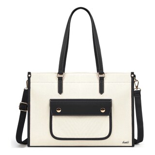 Foto 1 | Bolsa Para Laptop 15.6 Casual De Bolsa De Lona Blanca Detalles Lab.g Blanco
