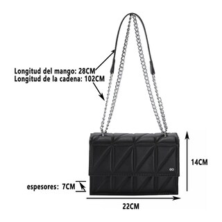 Foto 2 | Bolso de Mano Ajustable Eo Safe Imports Esi-19807 Negro