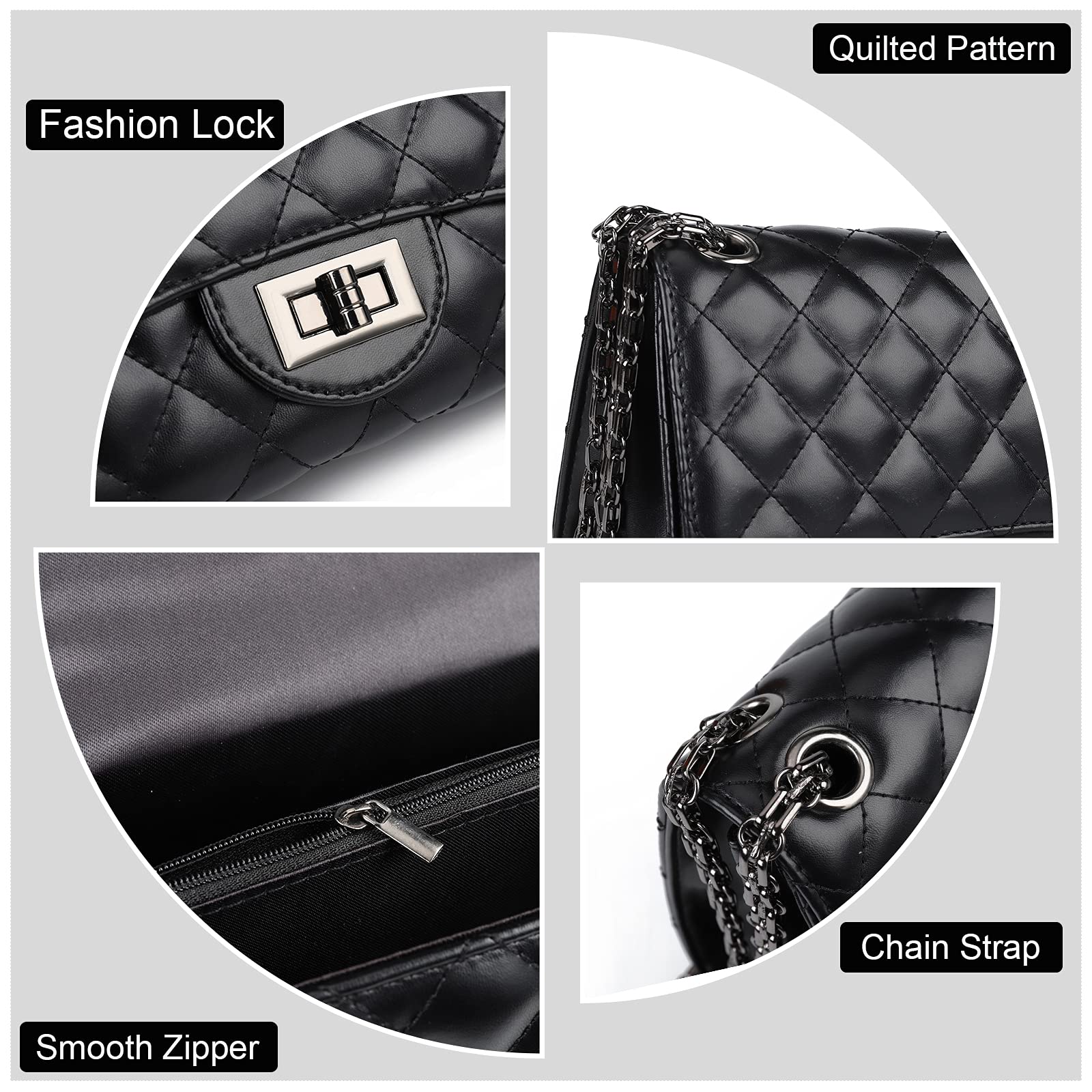 Foto 7 pulgar | Bolso Bandolera General Acolchado Para Mujer - Venta Internacional.