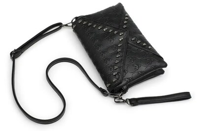 Foto 4 | Xtellar Bolso Bandolera Estilo Punk Con Diseño De Calavera Y Remaches, Accesorio De Moda Para Mujer Elegante Y Atrevida