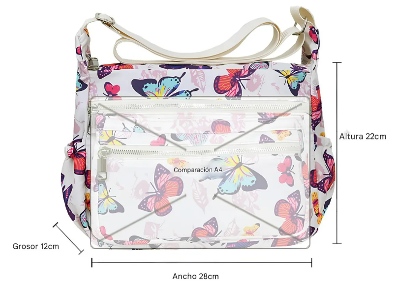 Foto 3 | Elegante Bolsa Para Dama Xtellar, Bandolera Multi-bolsillo, Impermeable Y Versátil