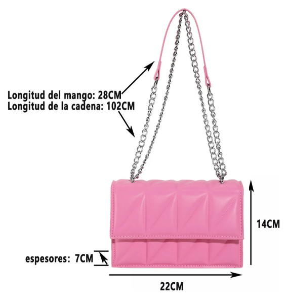 Foto 3 pulgar | Elegante Bolso De Cuero Pu Xtellar Para Mujer - Ajustable Y Versátil