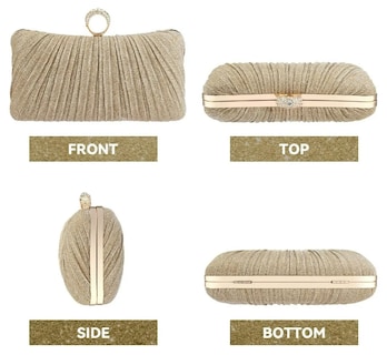 Foto 2 | Elegante Y Chic Bolsa Bandolera Xtellar Para Mujer - Fiesta Y Moda Con Detalles Diamantes