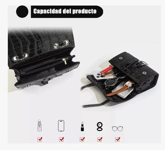 Foto 3 | Crossbody Bolsos Hombro Bolsos Cadena Para Mujeres