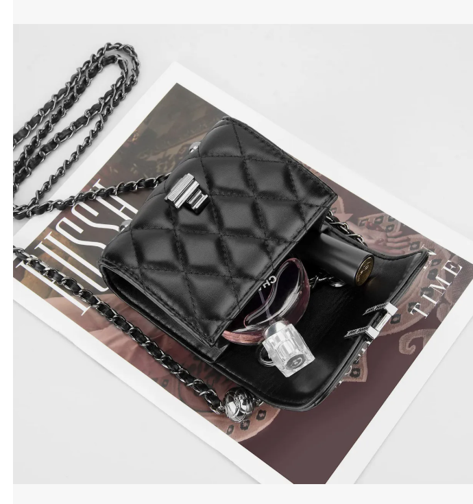 Foto 2 | Crossbody Mujer Bolsos Hombro Bolsos Cadena Para Dama Bolso Color Negro