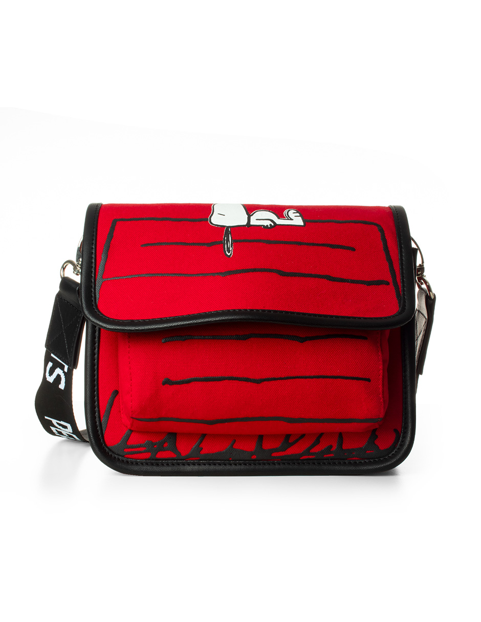 Foto 2 pulgar | Bolsa Peanuts Snoopy Roja