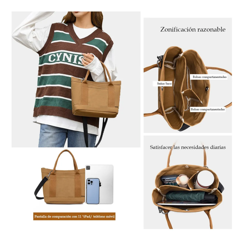 Foto 4 | Bolsa De Hombro Cross Belug  Verde Olivo