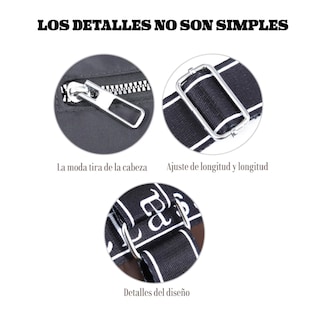 Foto 3 | Elegante Bolso De Hombro Deportivo Para Mujer Lab.g Gris