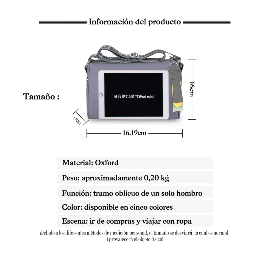 Foto 3 pulgar | Elegante Bolso De Hombro Deportivo Para Mujer Belug  Gris
