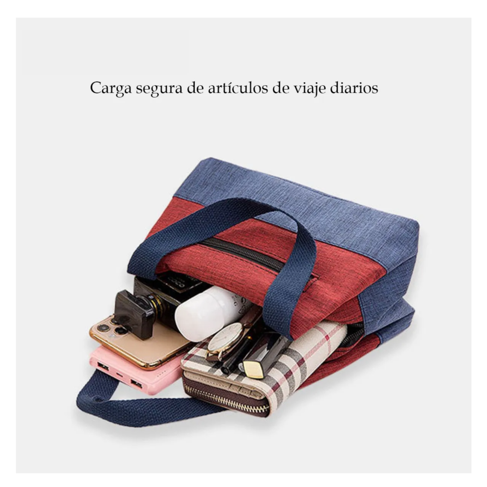 Foto 4 pulgar | Bolso Bolso Cuadrado Cosmético Lab.g  Rosa Azul