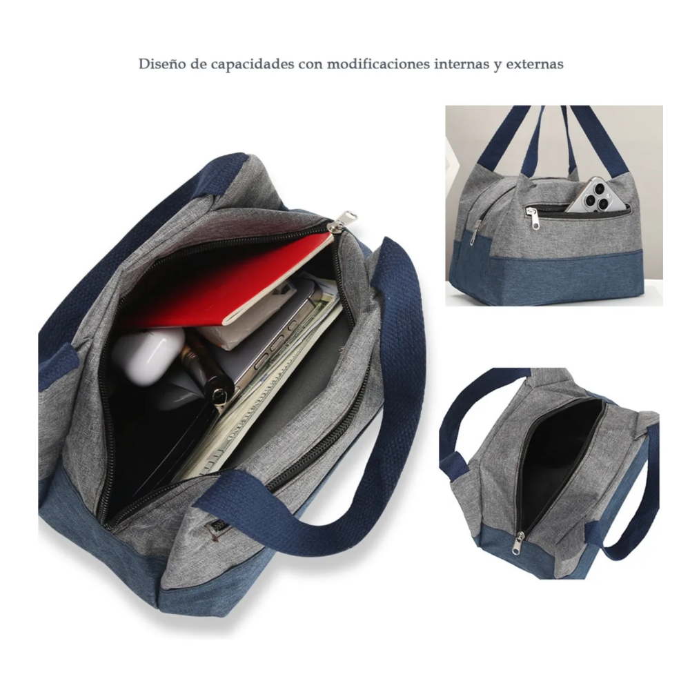 Foto 4 | Bolso Bolso Cuadrado Cosmético Lab.g  Rosa Azul