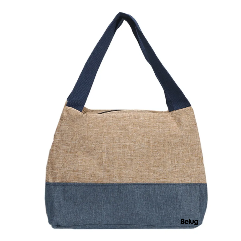 Foto 2 pulgar | Bolso Bolso Cuadrado Cosmético  Belug  Cafe Azul
