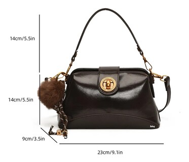 Foto 2 | Bolso Belug Mujer Piel Casual Mano Bandol Marron Oscuro