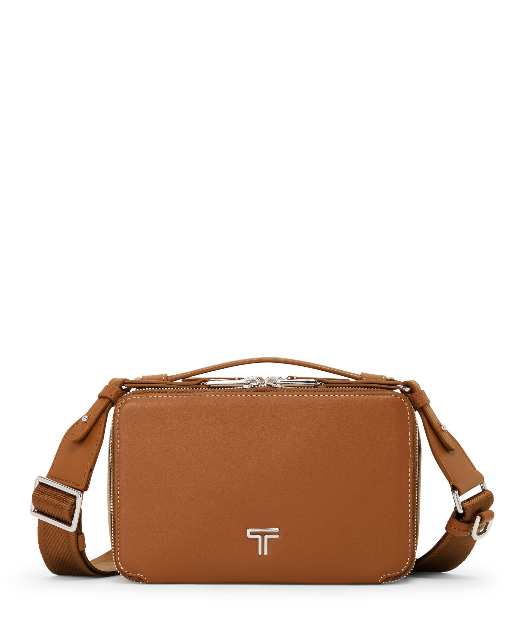 Foto 1 | Bandolera Tumi Voyageur Myla De Piel Estructurada Color Caramelo - Venta Internacional.