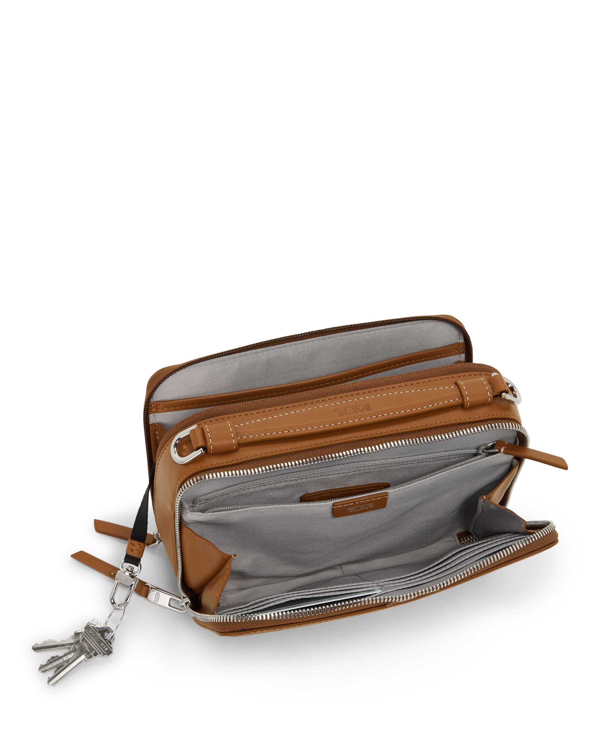 Foto 2 | Bandolera Tumi Voyageur Myla De Piel Estructurada Color Caramelo - Venta Internacional.