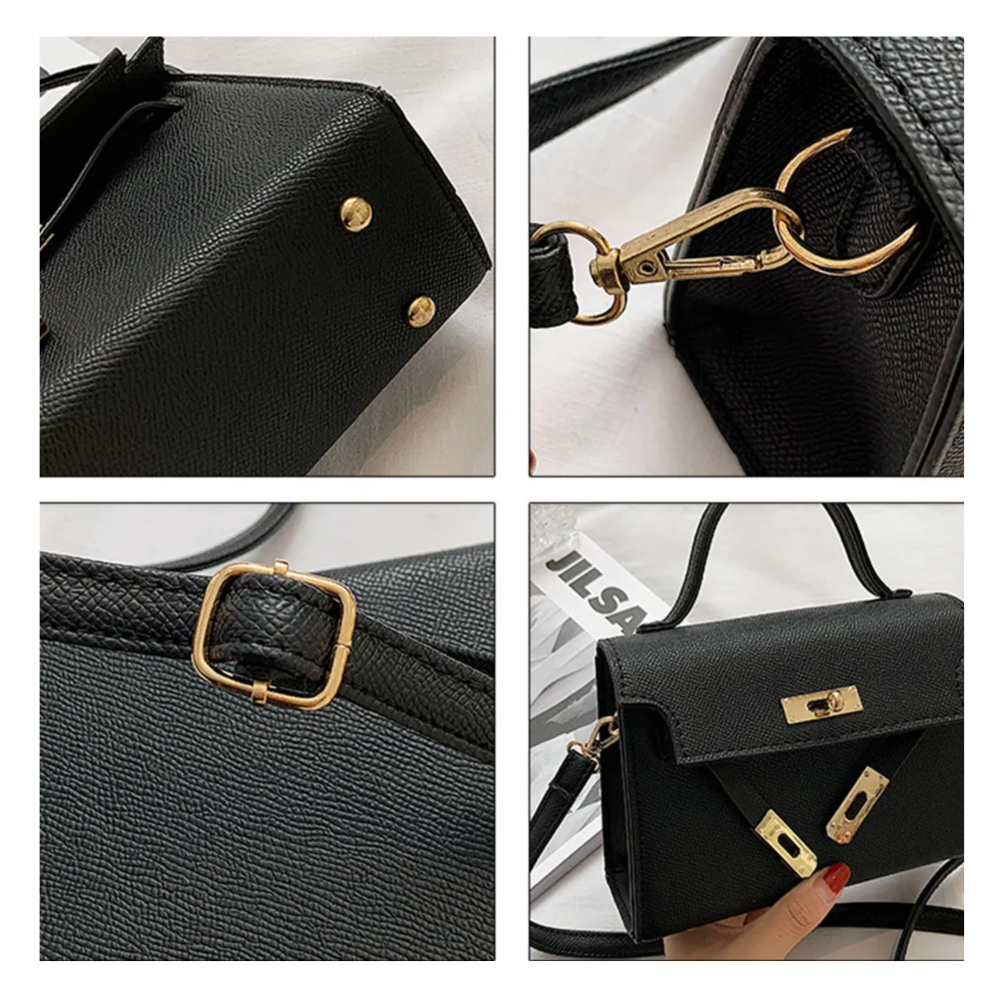 Foto 4 | Bolsa De Dama Mujer Bolsos Para Crossbody Bolso Belug  Negra