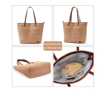 Foto 3 | Bolso De Mano De Playa Para Dama Color Coffee