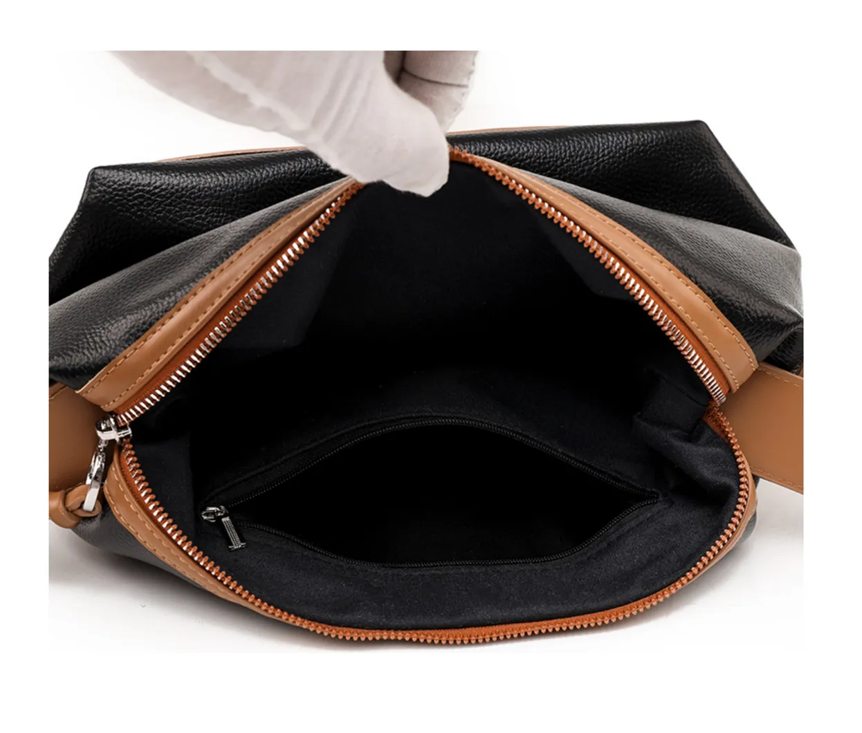 Foto 3 pulgar | Bolso De Mujer Ligero Con Hombro Negro