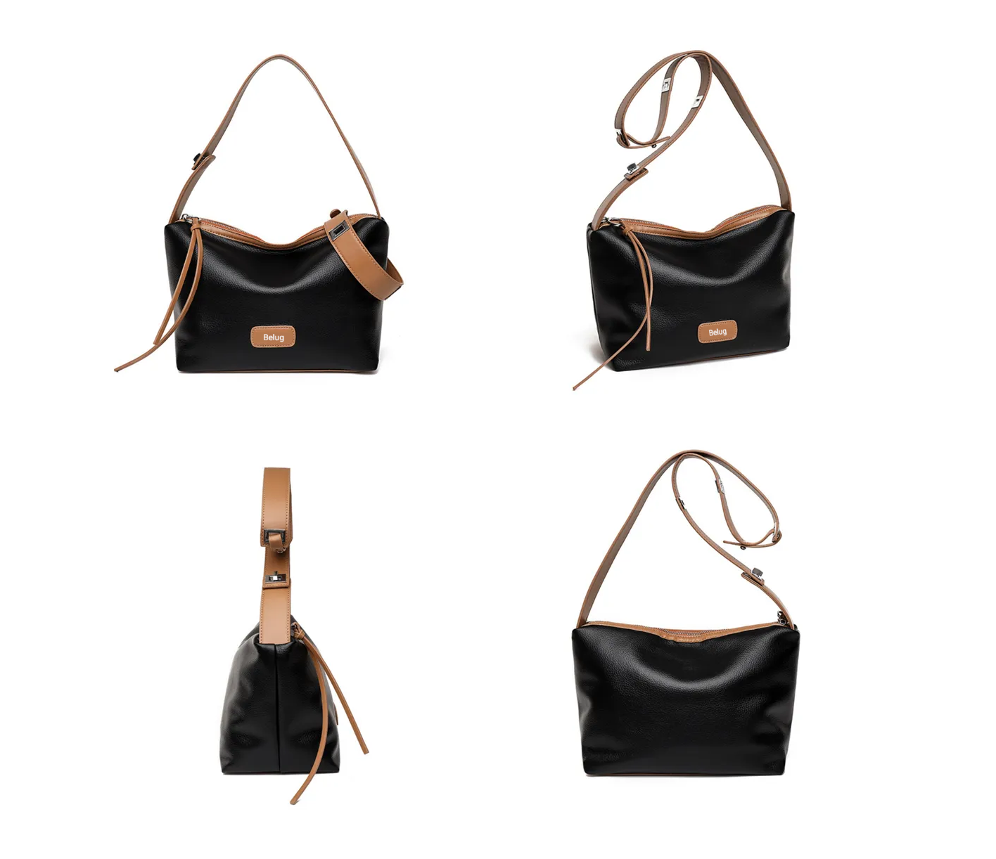Foto 5 pulgar | Bolso De Mujer Ligero Con Hombro Negro