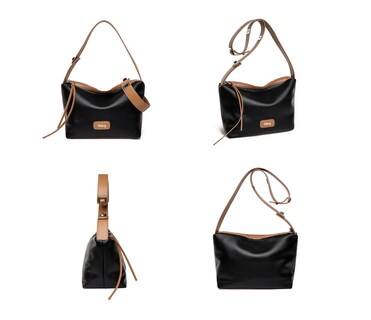 Foto 4 | Bolso De Mujer Ligero Con Hombro Negro