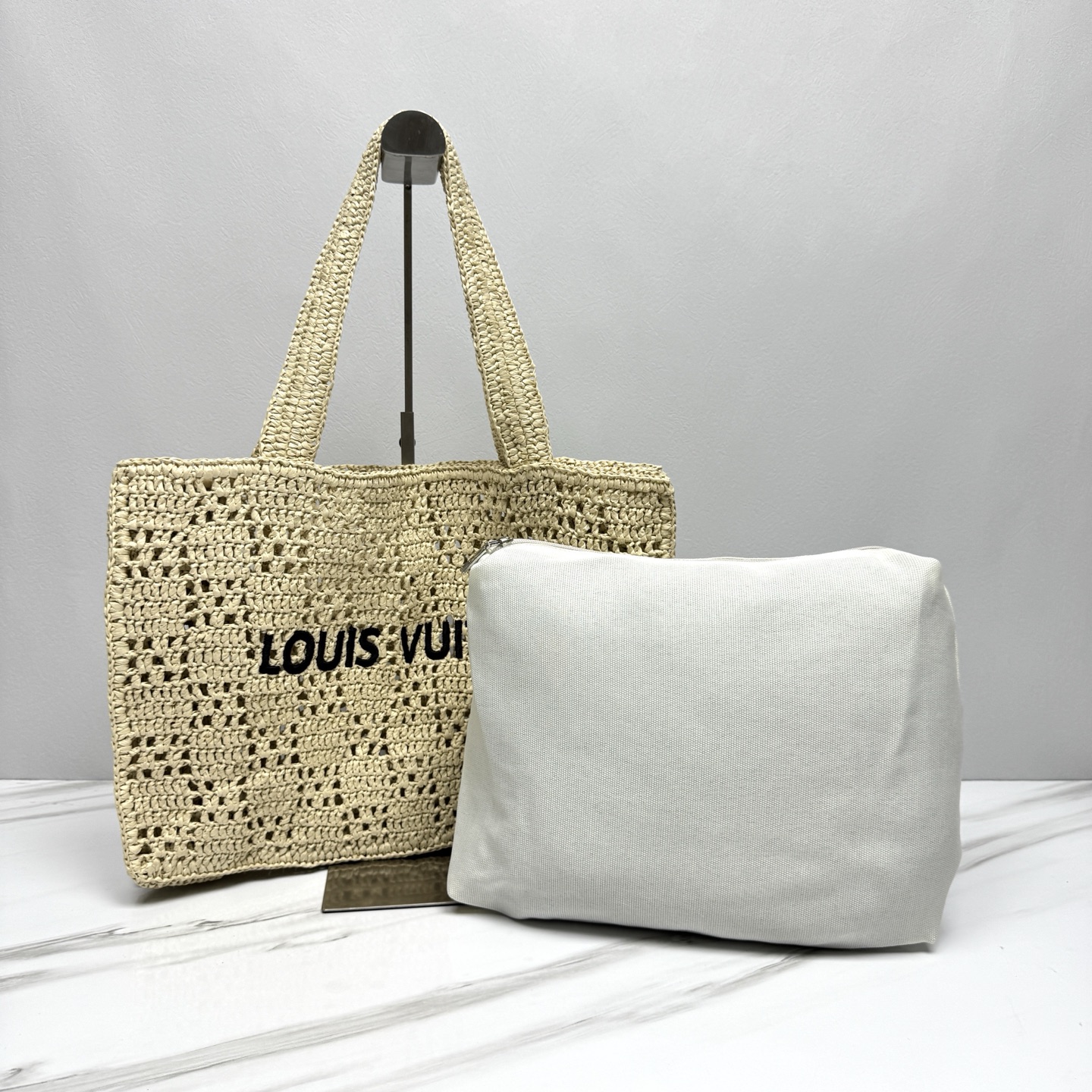 Foto 7 pulgar | Bolso Tejido A Mano Louis Vuitton De Gran Capacidad Para Mujer - Venta Internacional.