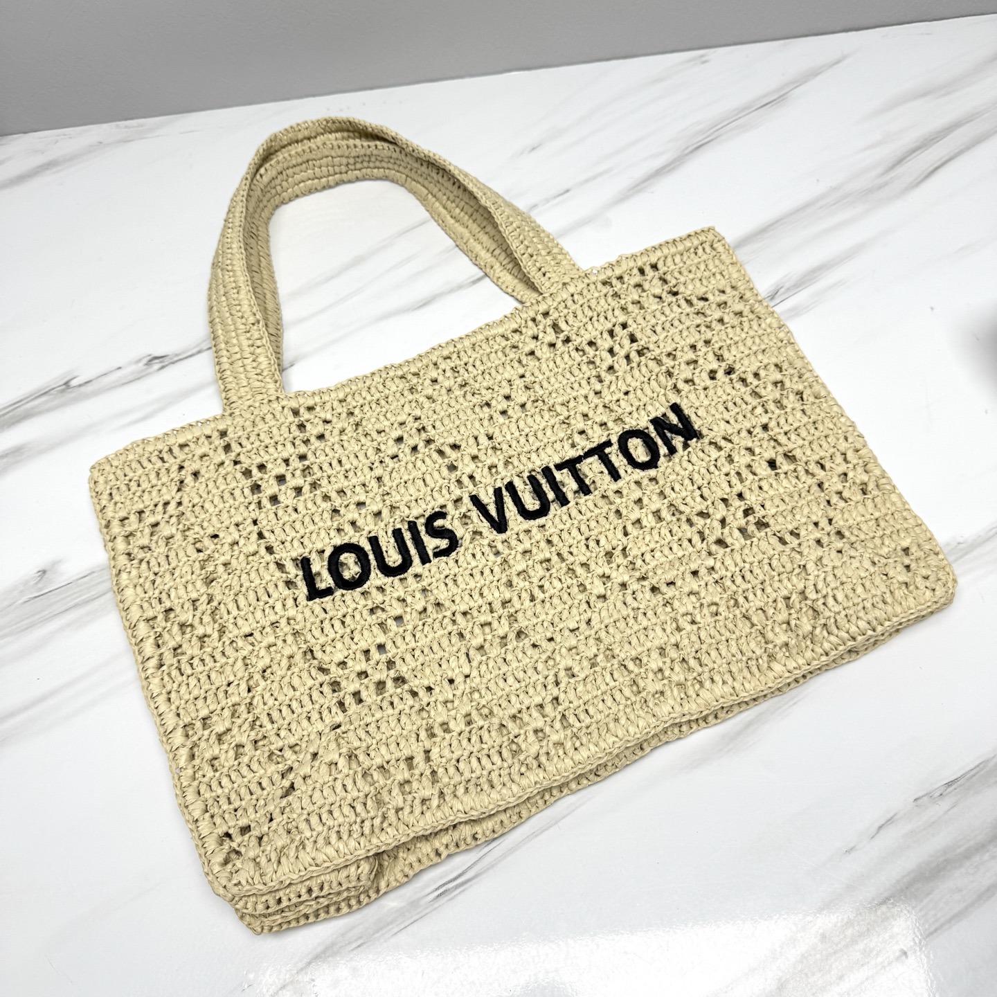 Foto 7 | Bolso Tejido A Mano Louis Vuitton De Gran Capacidad Para Mujer - Venta Internacional.
