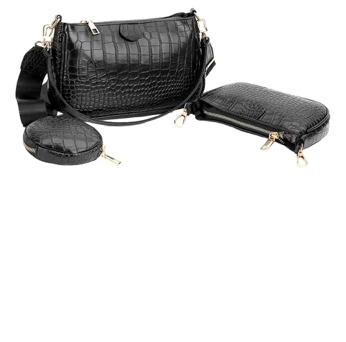 Foto 2 pulgar | 3en 1 Bolsas Xtellar De Dama De Moda Con Estampado De Cocodrilo