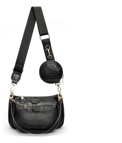 Foto 3 pulgar | 3en 1 Bolsas Xtellar De Dama De Moda Con Estampado De Cocodrilo