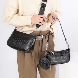 Foto 3 | 3en 1 Bolsas Xtellar De Dama De Moda Con Estampado De Cocodrilo