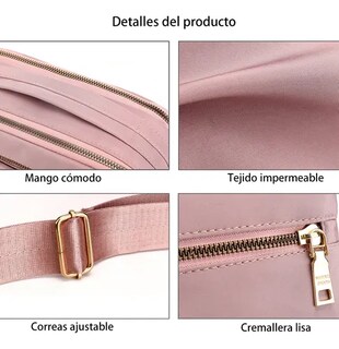 Foto 3 | Bolso Bandolera Xtellar Pequeño Y Sencillo Con Cremallera Para Mujer