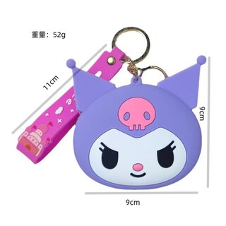 Foto 3 | Bolsa Kuromi Incluye Monedero Y Llavero 3pz Lab.g Morado
