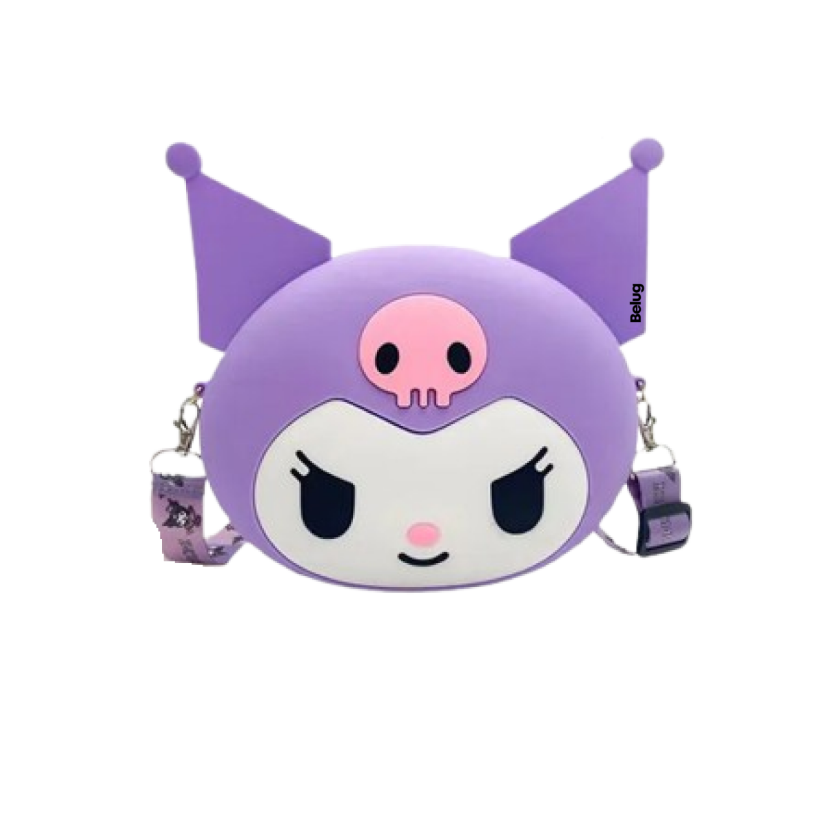 Foto 1 | Bolsa Kuromi Incluye Monedero Y Llavero 3pz Belug  Morado