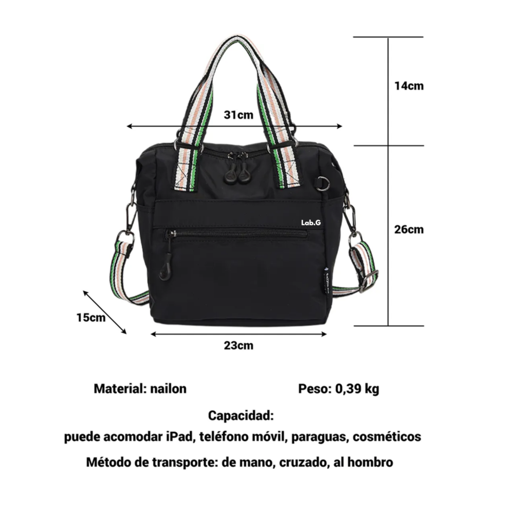 Foto 4 pulgar | Bolso Mujer Tote Lab.g  Negro
