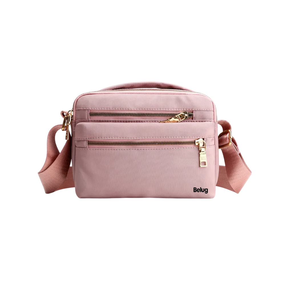 Foto 2 pulgar | Bolso Bandolera Pequeño Y Sencillo Con Cremallera Para Mujer Rosa