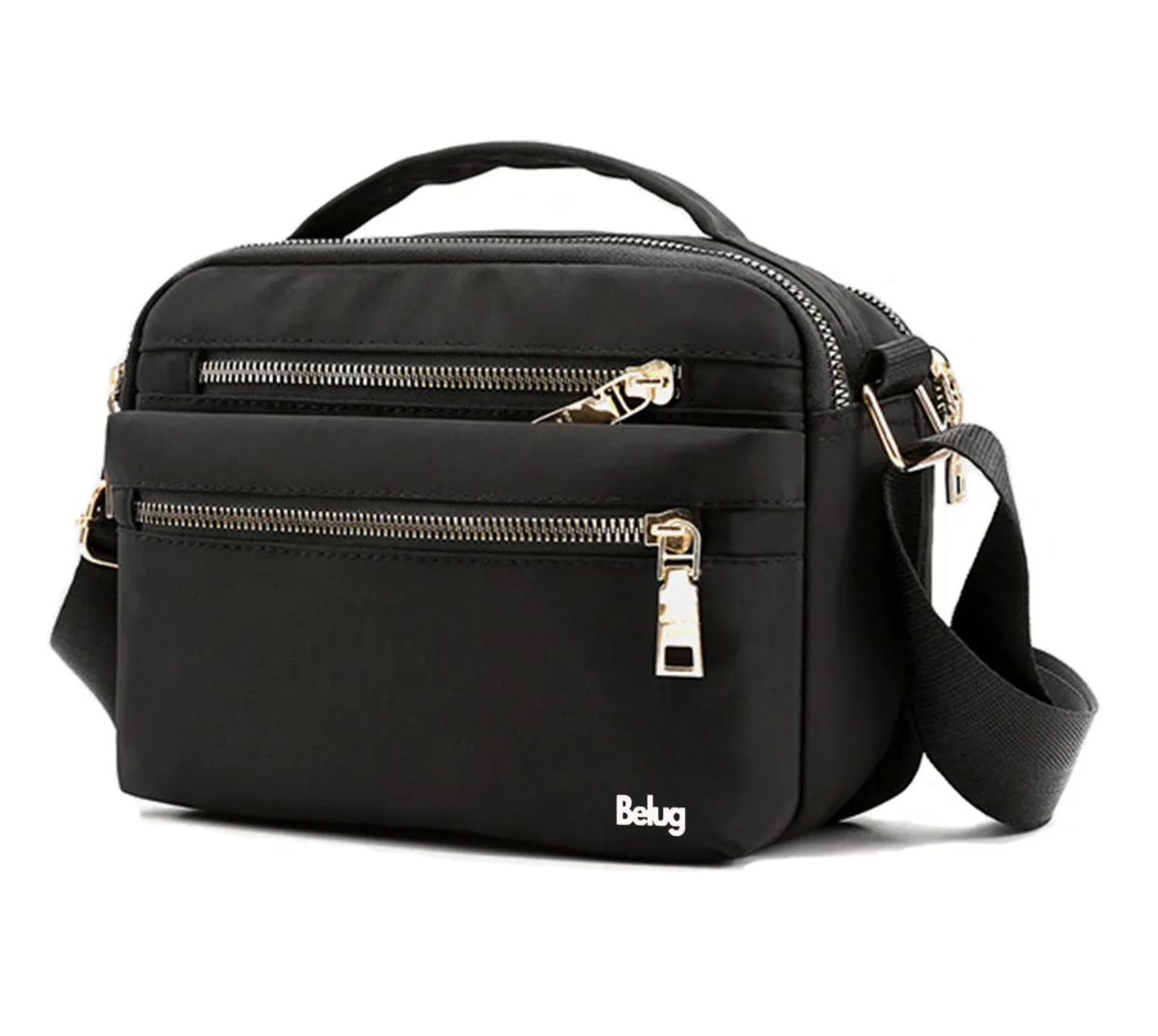 Foto 3 pulgar | Bolso Bandolera Pequeño Y Sencillo Con Cremallera Para Mujer Negro