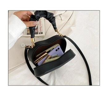 Foto 3 | Bolso De Mano Forma De Corazón Negro